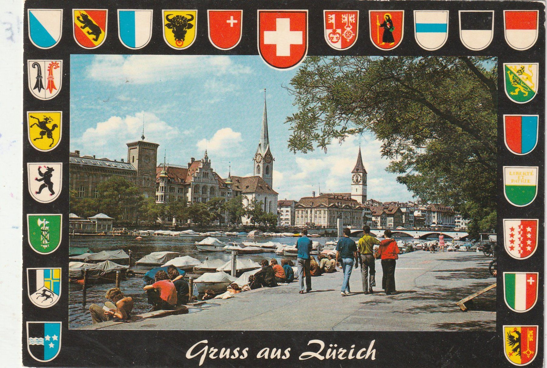 Cartoline postali: Zürich – Usato da Lumbrein venduto da made02