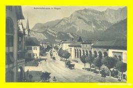 Ragaz - Bahnhofstrasse belebt + 1920