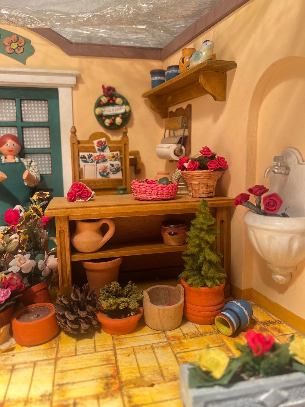 Case e mobili per bambole: Puppenstube Blumenladen Käthi – Usato da Melide venduto da fashiono5 6