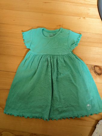Baby Kleid Grösse 74 hellgrün Naturaline, Baumwolle 