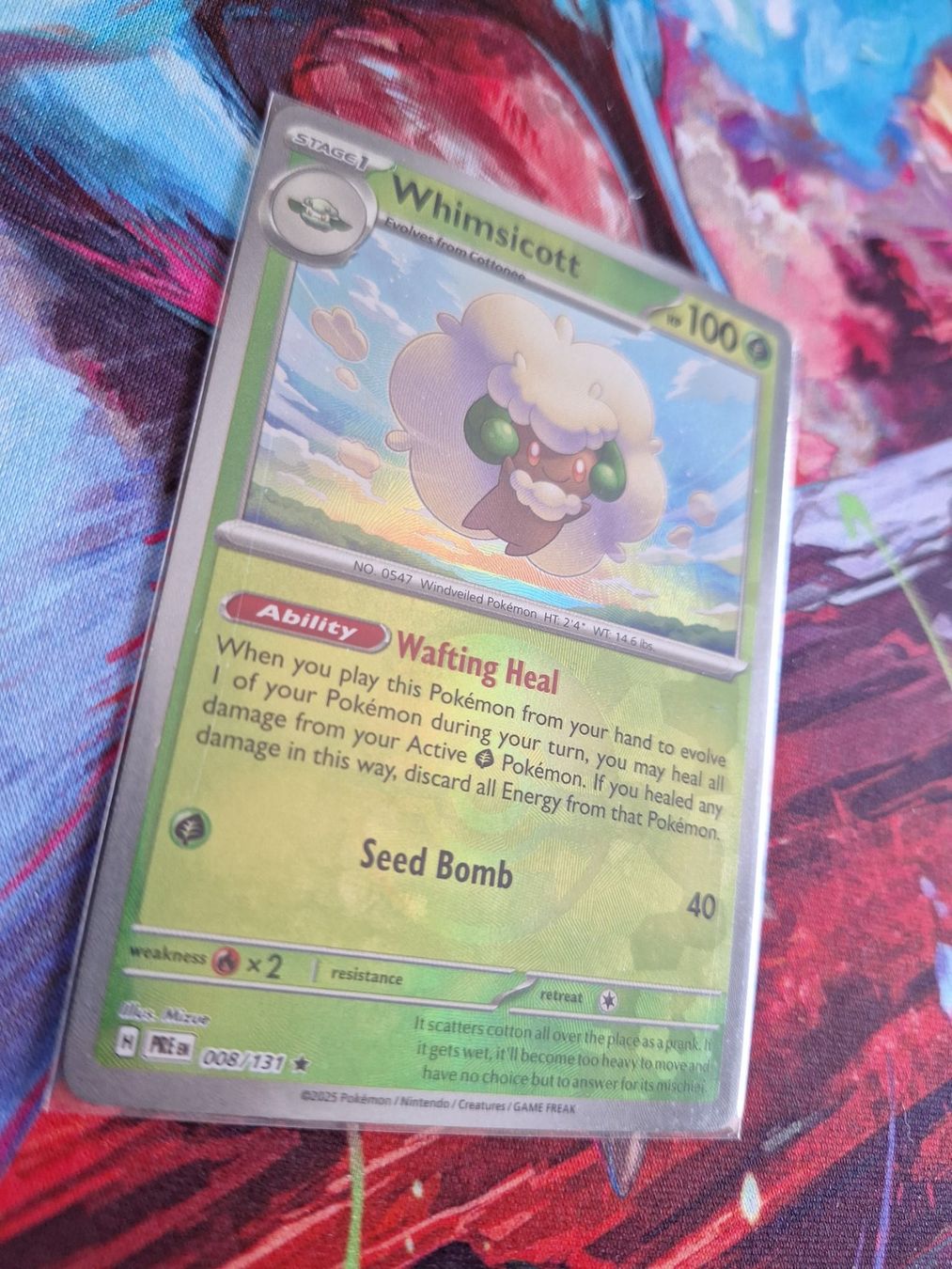 Pokémon Carte collezionabili: Whimsicott - Prismatic Evolution - Pokeball Reverse Holo – Usato da Altstätten SG venduto da GGsGameshop 1