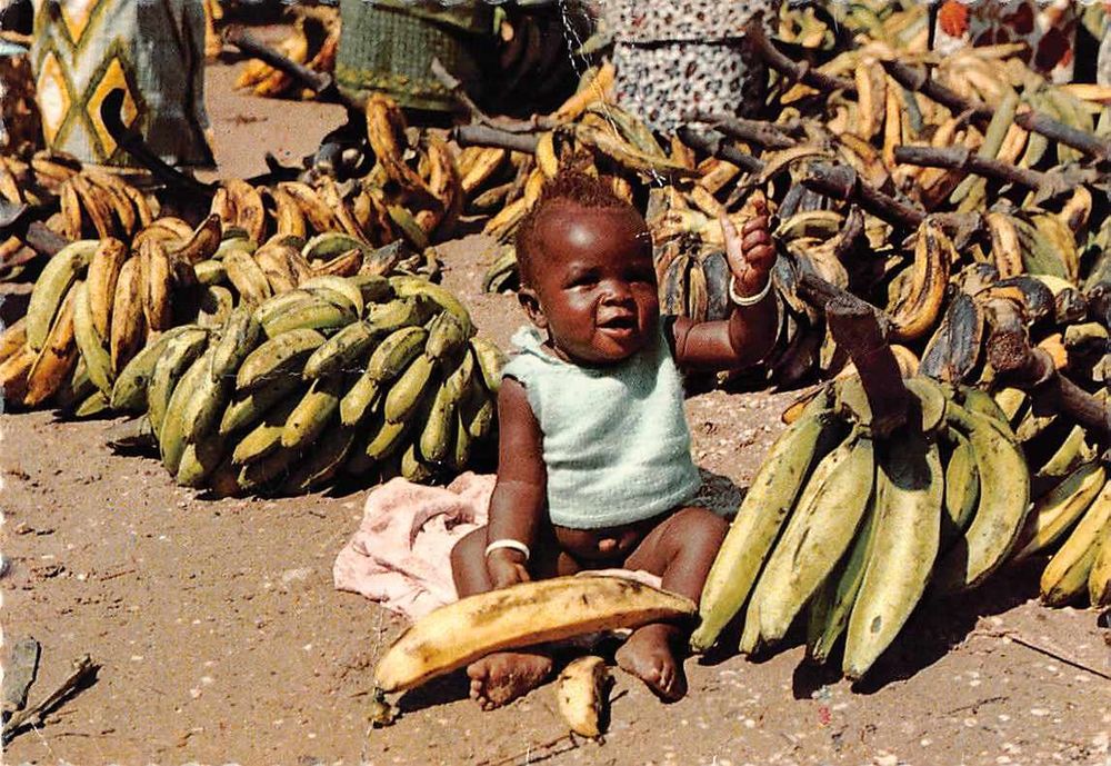 EXOTISCHE Ansichtskarte grosse BANANE, austaxiert | Kaufen auf Ricardo