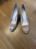 Beige Lackleder Pumps Venilla Suite