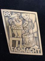 Fasnacht Basel ZUGSPLAKETTE Silber 1968