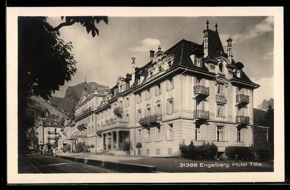 Cartoline postali: AK Engelberg, Hotel Titlis – Usato da Berlin venduto da bartko-reher