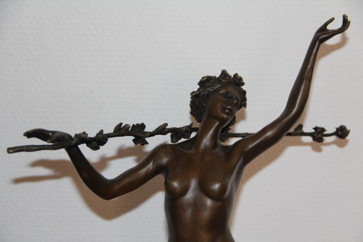 Sculture & Statue: Sculpture en bronze sur socle marbre . – Usato da Praz (Vully) venduto da pikuluka1 2