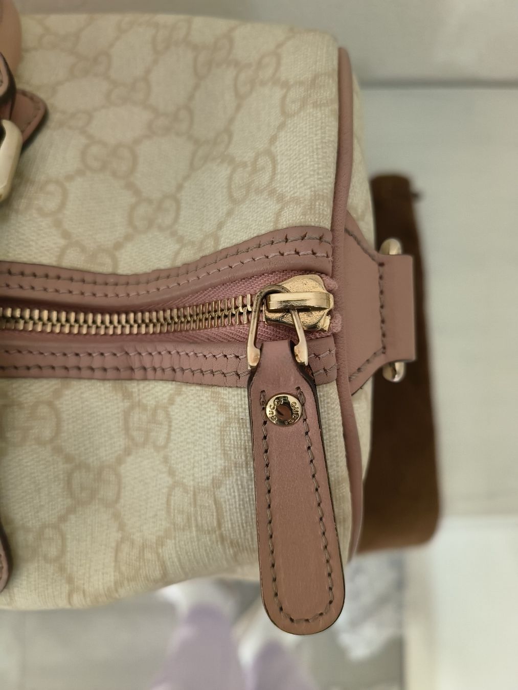 Gucci Taschen für Damen: sac Gucci Boston crème et rose – Gebraucht aus Préverenges von cpa_v28q 5