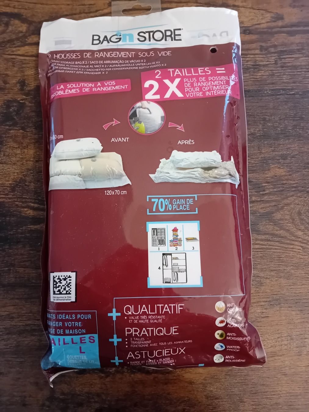 Altre valigie & borse da viaggio: 2 housses de rangement sous vide – Nuovo e nell'imballaggio originale da Grenchen venduto da Wolf313