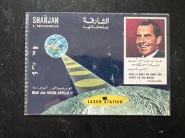 Nixon Richard Appolo11 1969 Sharjah   Block  ** (A1243)