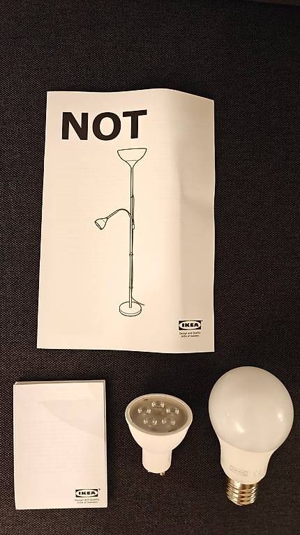Ikea Lampes: IKEA Stehlampe NOT + Leuchtmittel & Originalverpackung – D'occasion à Zürich par kr_span_99 2