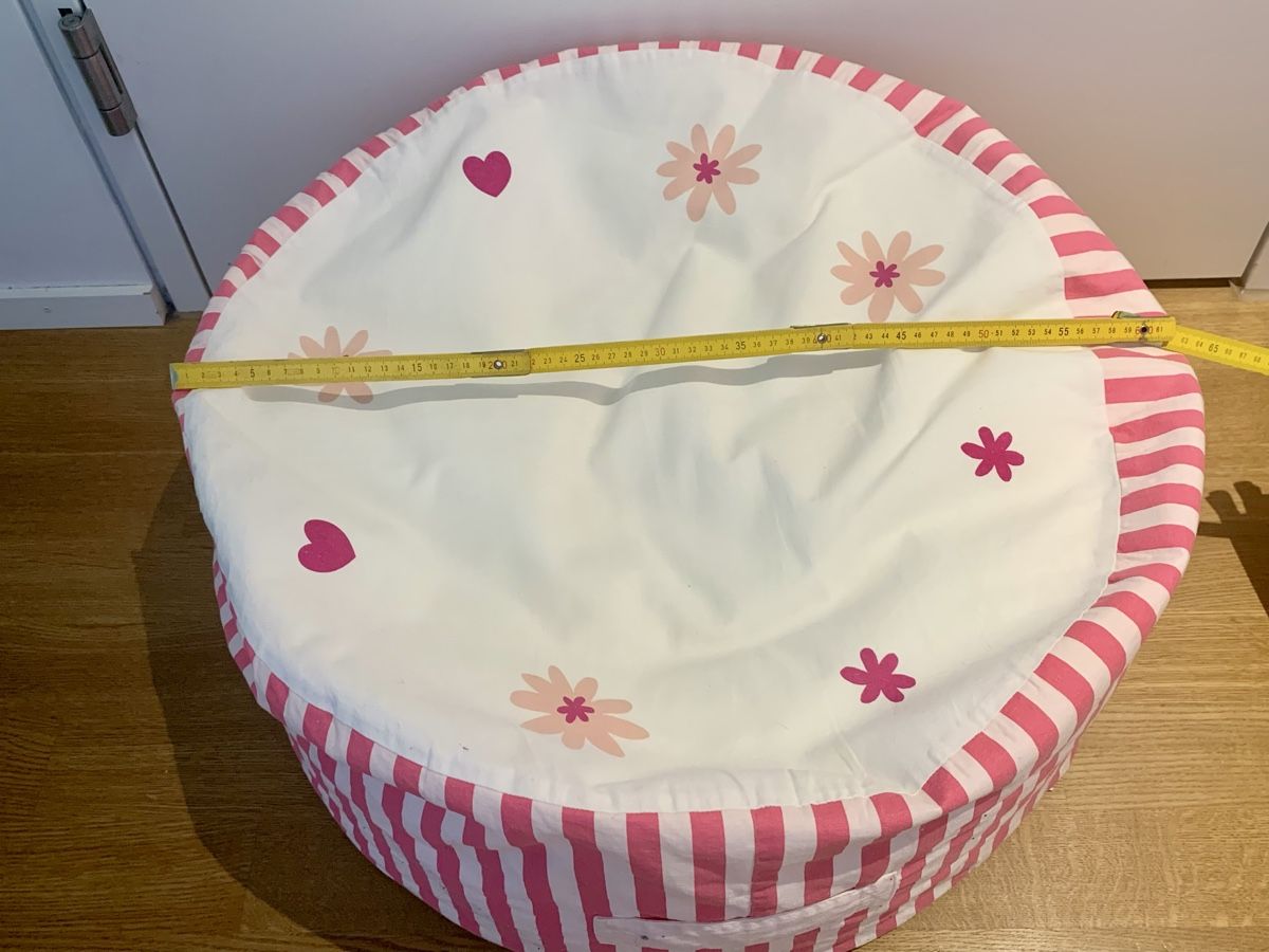 Poltrone: Kinder Sitzsack/Pouf weiss, pink – Usato da Bern venduto da lalla99 2