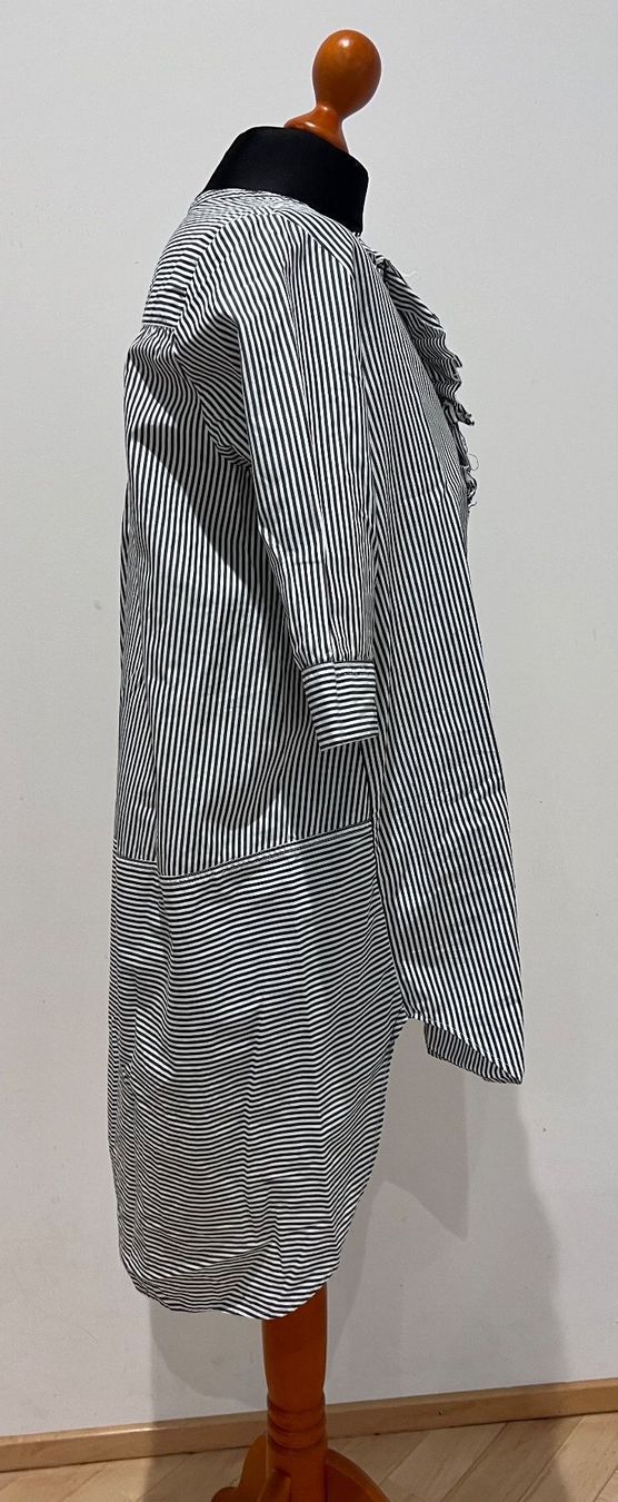 Blusen: Design Longbluse grau/weiss gestreift Gr XS – Neu (gemäss Beschreibung) aus Hergiswil NW von Labello01 2