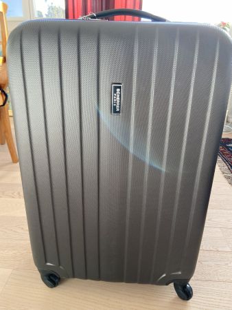 Koffer - Scherrer Paris - grau - Hartschale - ungebraucht