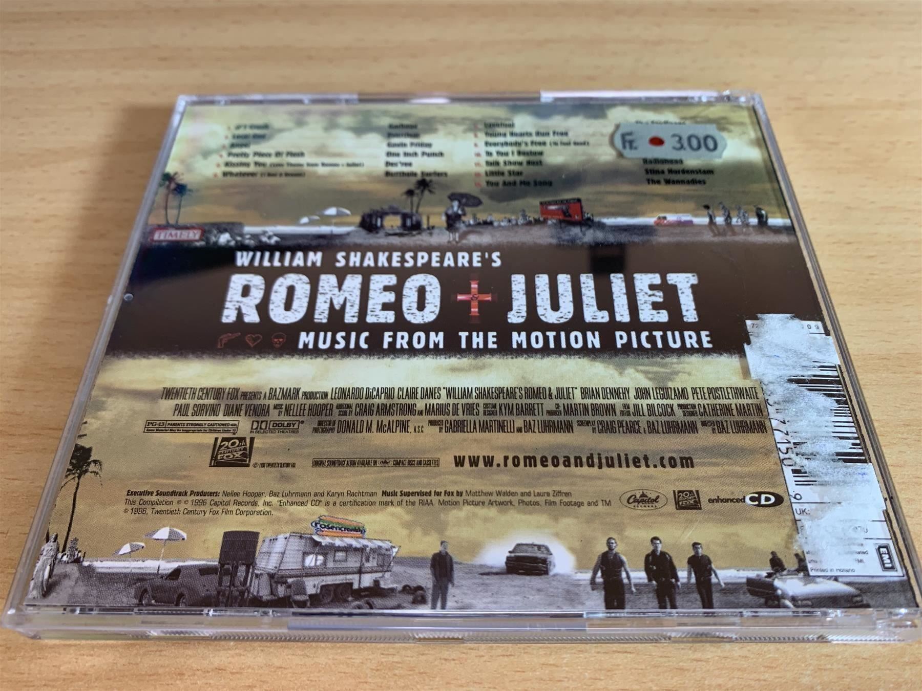 CDs: William Shakespeare's Romeo + Juliet – Gebraucht aus Rikon im Tösstal von Alpenmutz 1