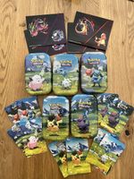 Pokemon Sammelkarten Box mit 5 Mini Tins leer