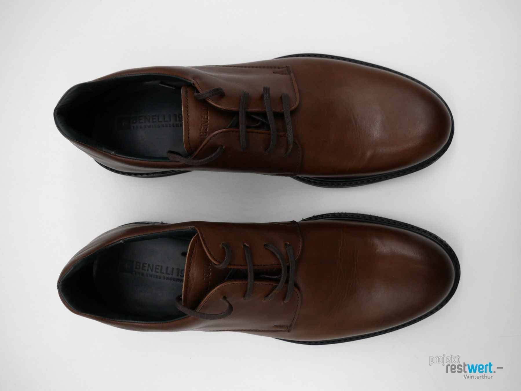 Benelli Scarpe da uomo: BENELLI handgefertigter Lederschuhe braun Gr. 41 – Usato da Winterthur venduto da Restwert_Winterthur 5