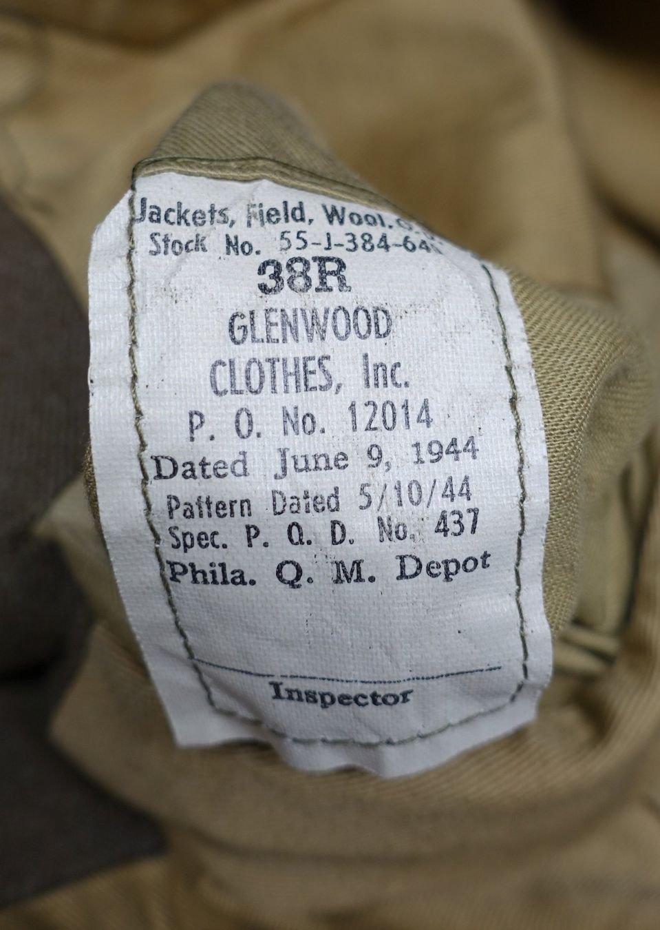 Uniformi: US Army Uniform Ike Jacket  2.Weltkrieg  90th / 94th Inf Div – Usato da Kappelen venduto da Marmoe 8