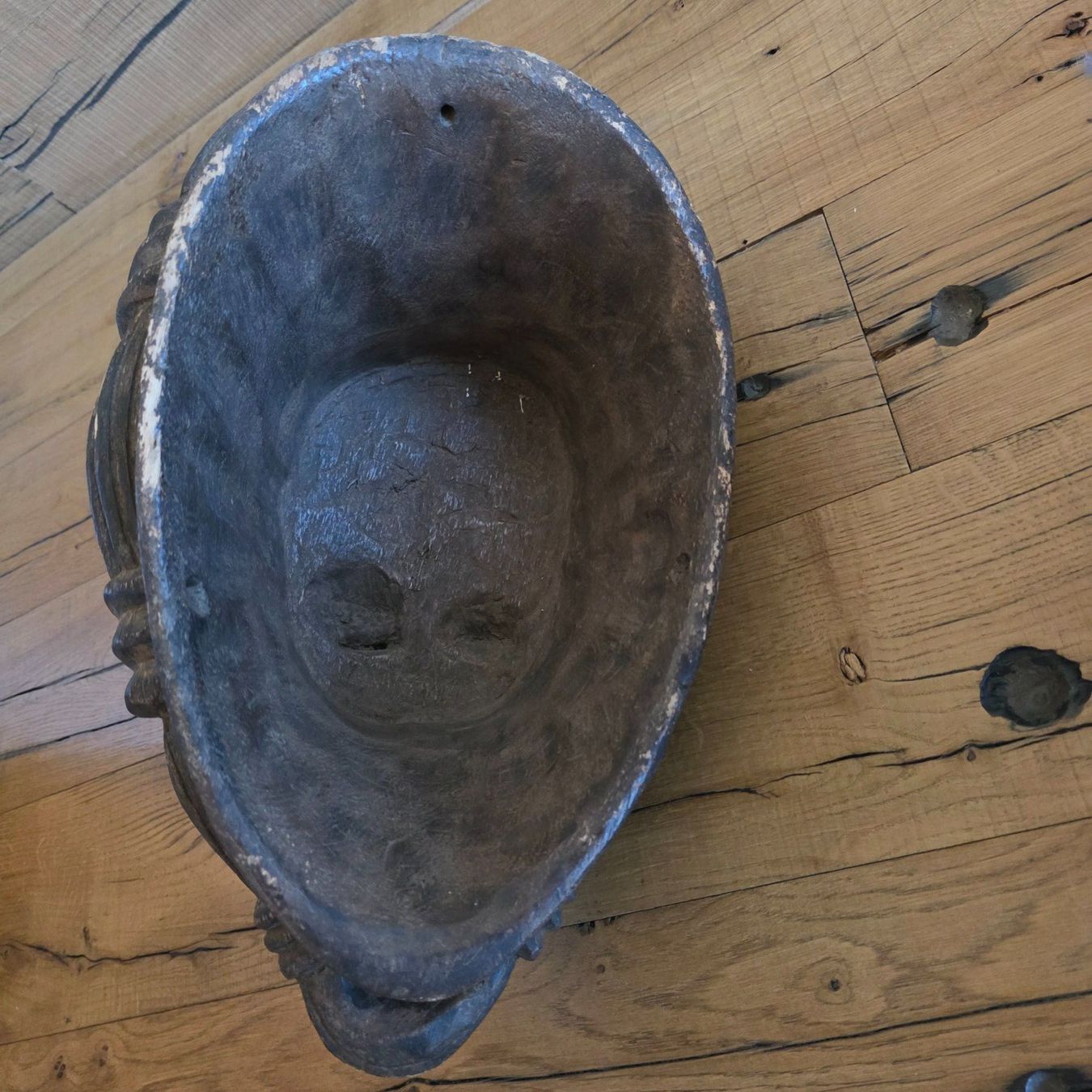 Internationale Kunst: 🐸 HOLZMASKE MUKUDJ MOKOI PUNU MASKE GABUN MASKE AHNENMASKE – Gebraucht aus Môtier (Vully) von Frogs 9