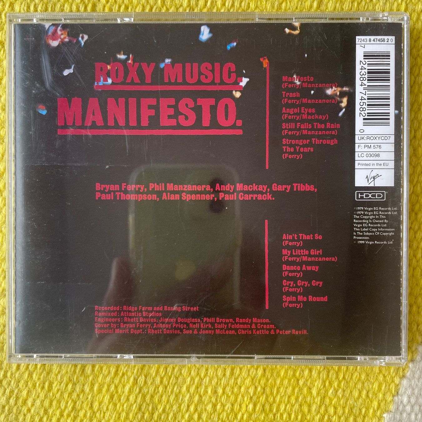 CDs: ROXY MUSIC BRYAN FERRY-MANIFESTO – Gebraucht aus Rorschacherberg von CD-Roli 1