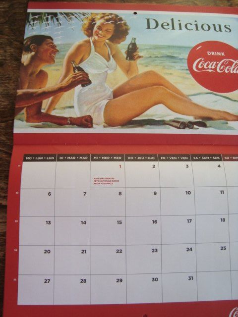 Coca-Cola Calendari: Calendrier Coca-Cola 2018 – Nuovo (secondo la descrizione) da Fribourg venduto da ruswil007 2