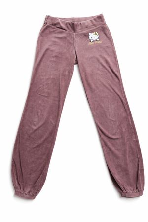 Hello Kitty Jogginghose Braun Velours XS