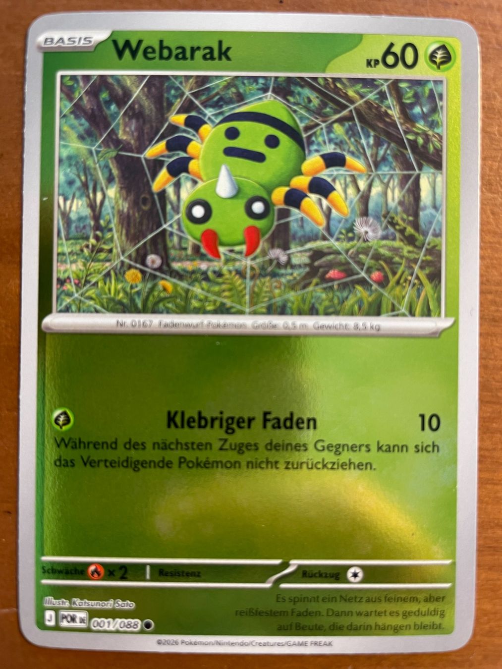 Pokémon Carte collezionabili: Pokemon Webarak Reverse (Versand gratis) – Nuovo (secondo la descrizione) da Chur venduto da Angerson