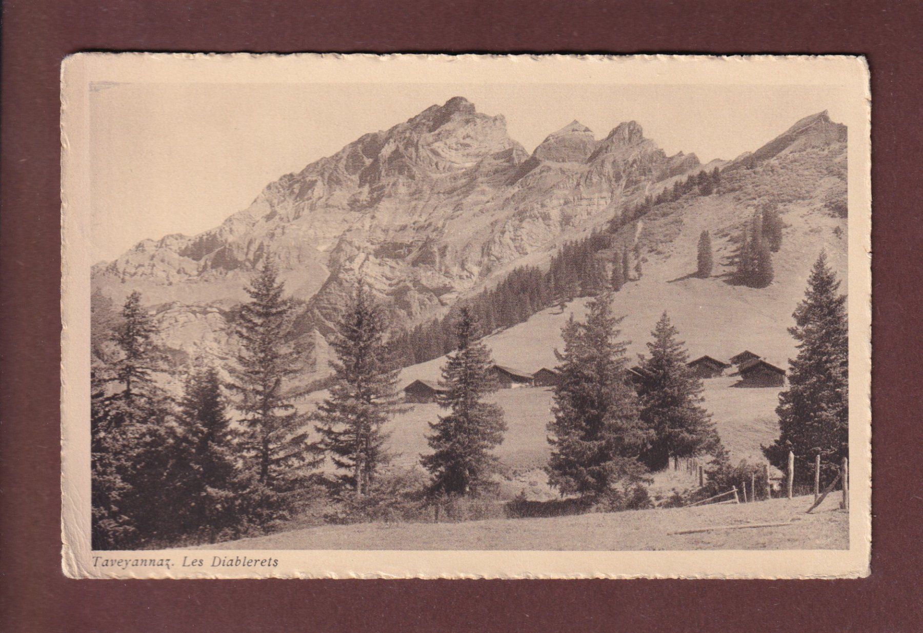 Cartes postales: TAVEYANNAZ - Les Diablerets - 1925 – D'occasion à Pully par nicecards-shop