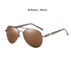 Stylische Piloten Sonnenbrille braun mit UV Schutz
