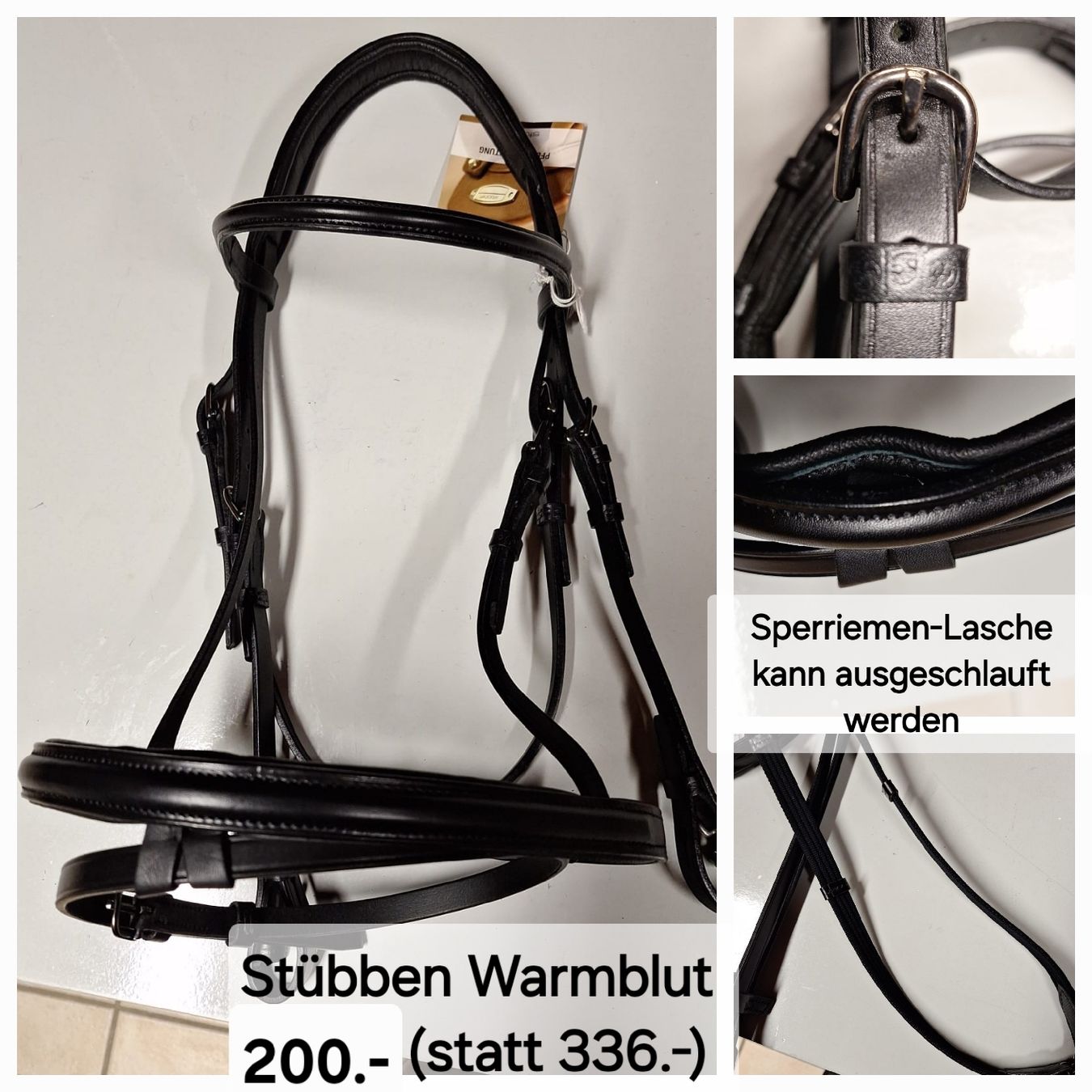 Briglie & Cavezze: Stübben Zaum Warmblut, neu – Nuovo e nell'imballaggio originale da Pratteln venduto da wuhrli