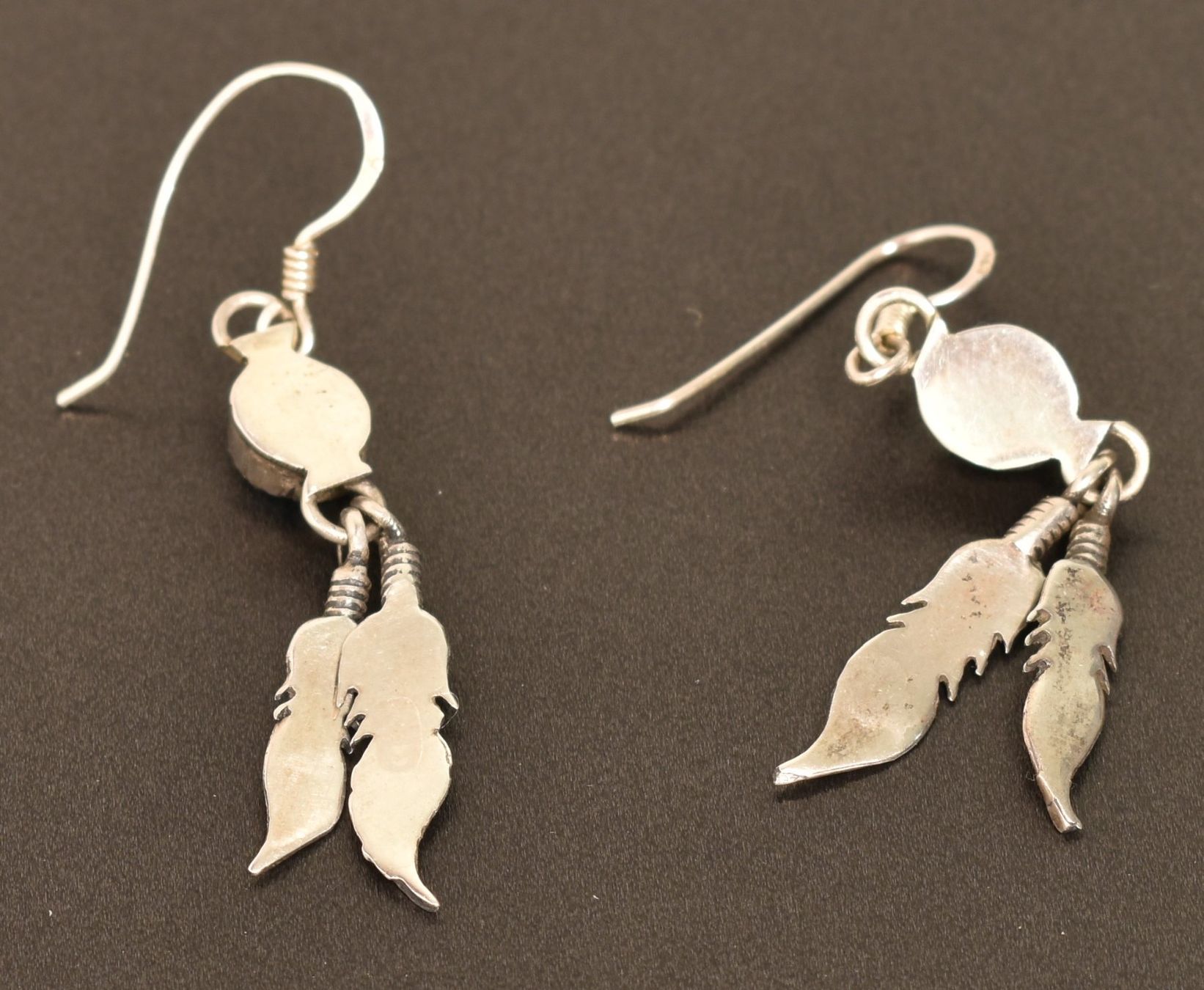 Orecchini pendenti & Orecchini a lobo: Vintage Silber-Ohrringe "Native American Style" – Usato da Azmoos venduto da greenstone13 2