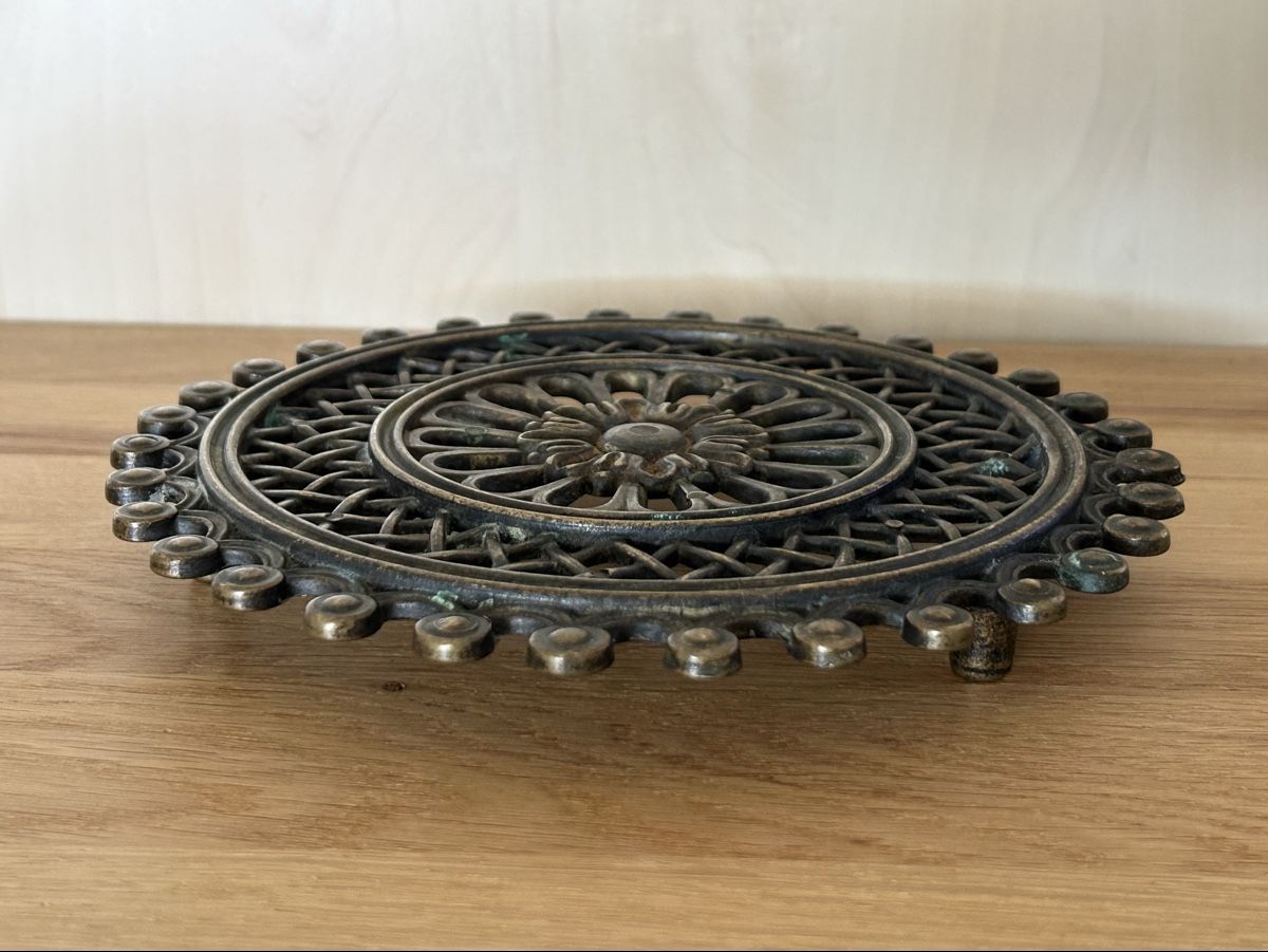 Sottobicchieri: Massiver Messing Untersetzer 19 cm Vintage – Usato da Wettingen venduto da Mmccl 6