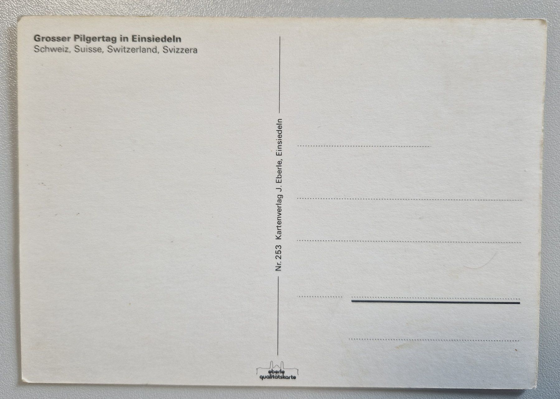 Cartoline postali: Grosser Pilgertag in Einsiedeln,Top! – Nuovo (secondo la descrizione) da Melchnau venduto da Arthurius 1
