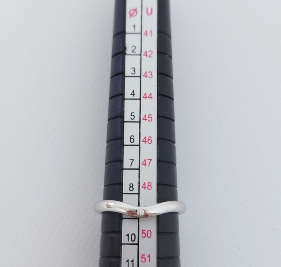 Tiffany & Co. Anelli: TIFFANY&Co Curved 1P Diamond Ring – Usato da Kreuzlingen venduto da dad_9x7b 1
