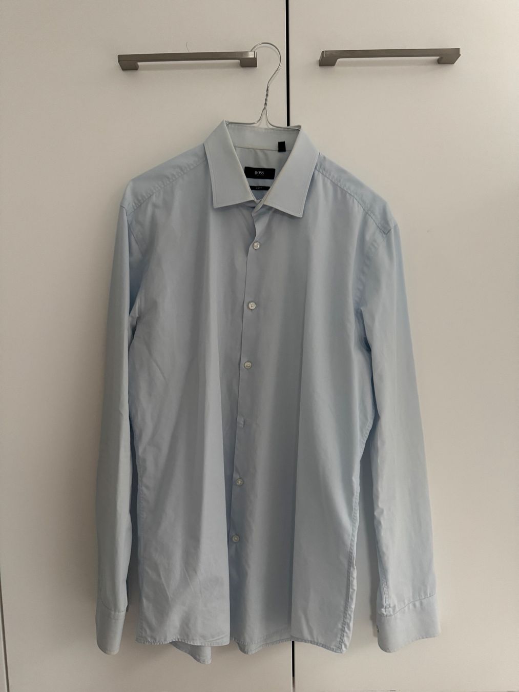 Hugo Boss Camicie: BOSS Herren Hemd Jenno Hellblau Gr. 41 – Usato da Zürich venduto da ebr_595v
