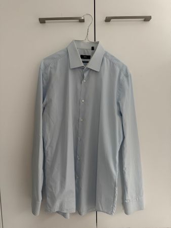 BOSS Herren Hemd Jenno Hellblau Gr. 41