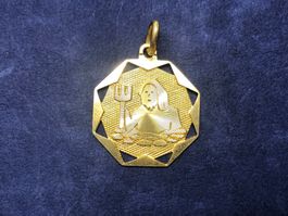 Anhänger ZODIAC Wassermann aus 18 Karat Gelbgold Au 750
