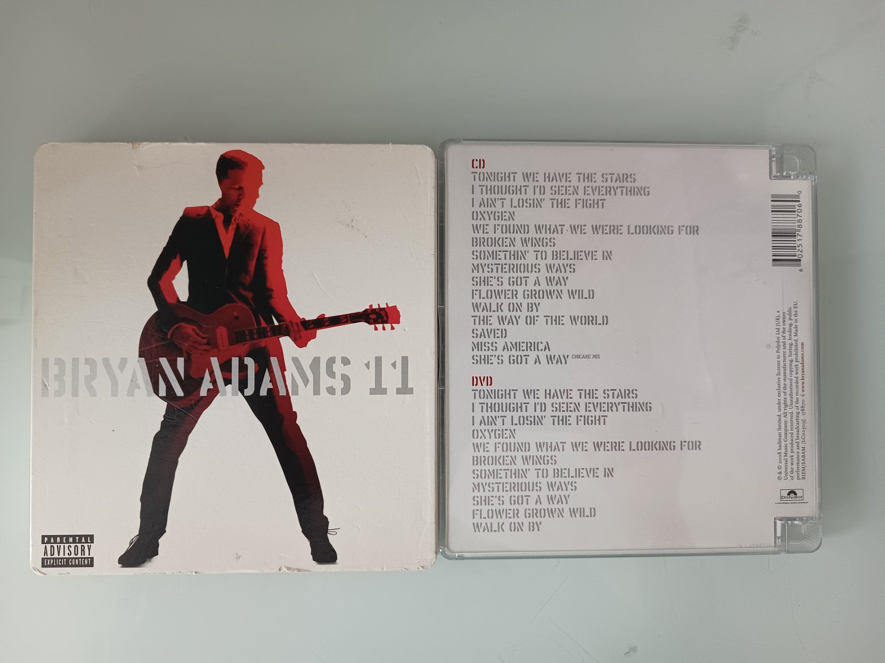 CD: BRIAN ADAMS - 11 - 1 CD / 1 DVD – Usato da Mels venduto da akaBella 1
