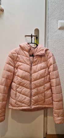 Rosa Übergangsjacke mit Kapuze, Grösse S, Top Zustand!
