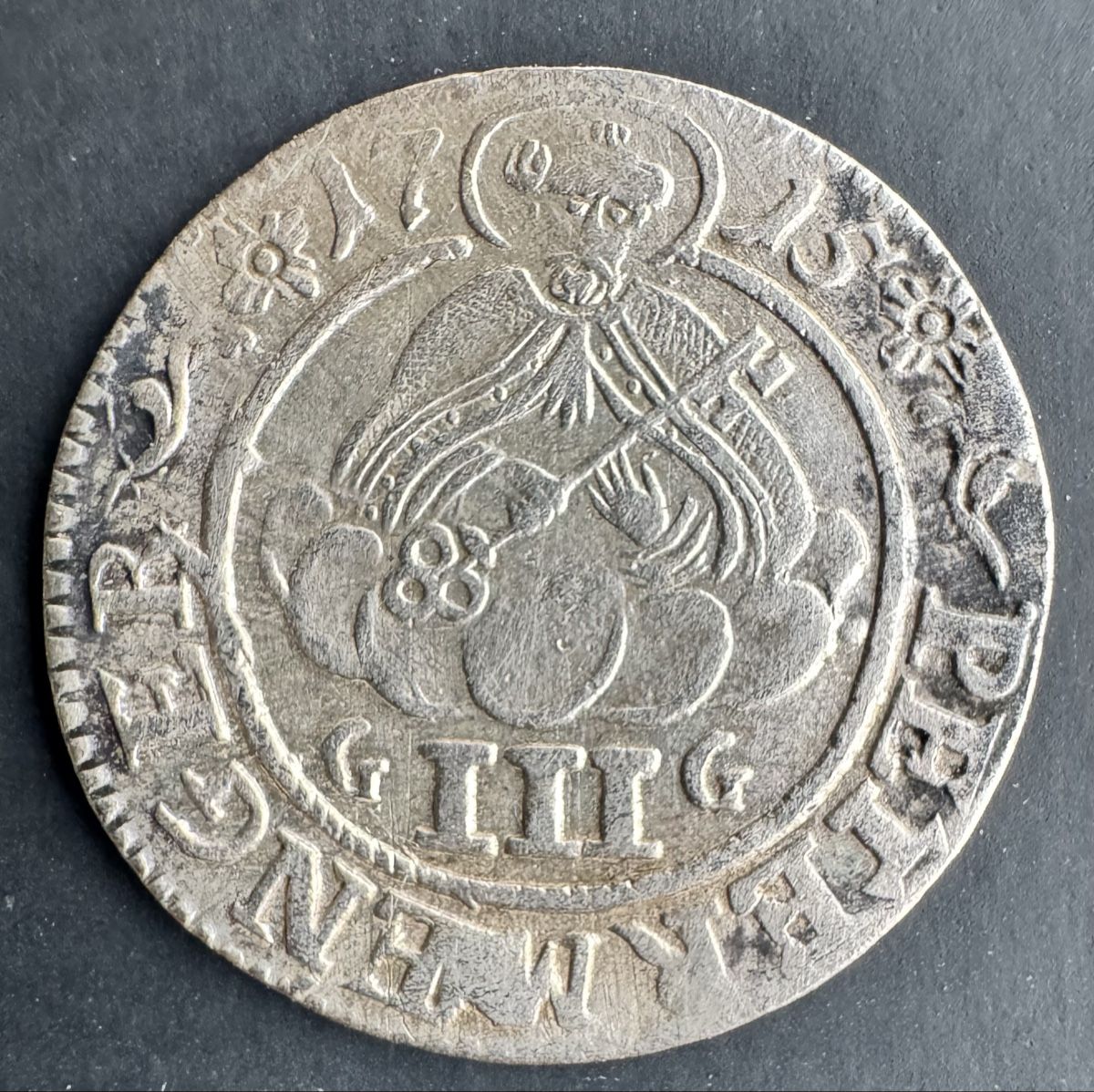 Tutti le monete: Trier Erzbistum - 3 Petermenger 1715 – Usato da Meilen venduto da coins4sale