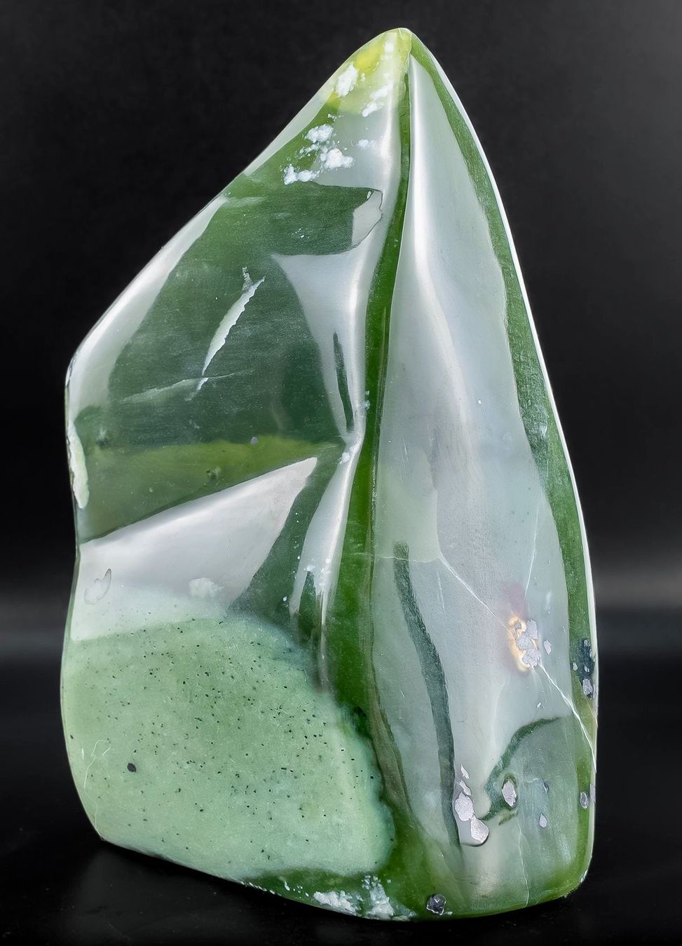 Mineralien & Heilsteine: Burma Myanmar Jade-Nephrit polierter Stein 666g – Gebraucht aus Basel von chinarh891 2