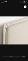 Bettgestell mit Kopfteil cremefarben 180 cm x 210 cm