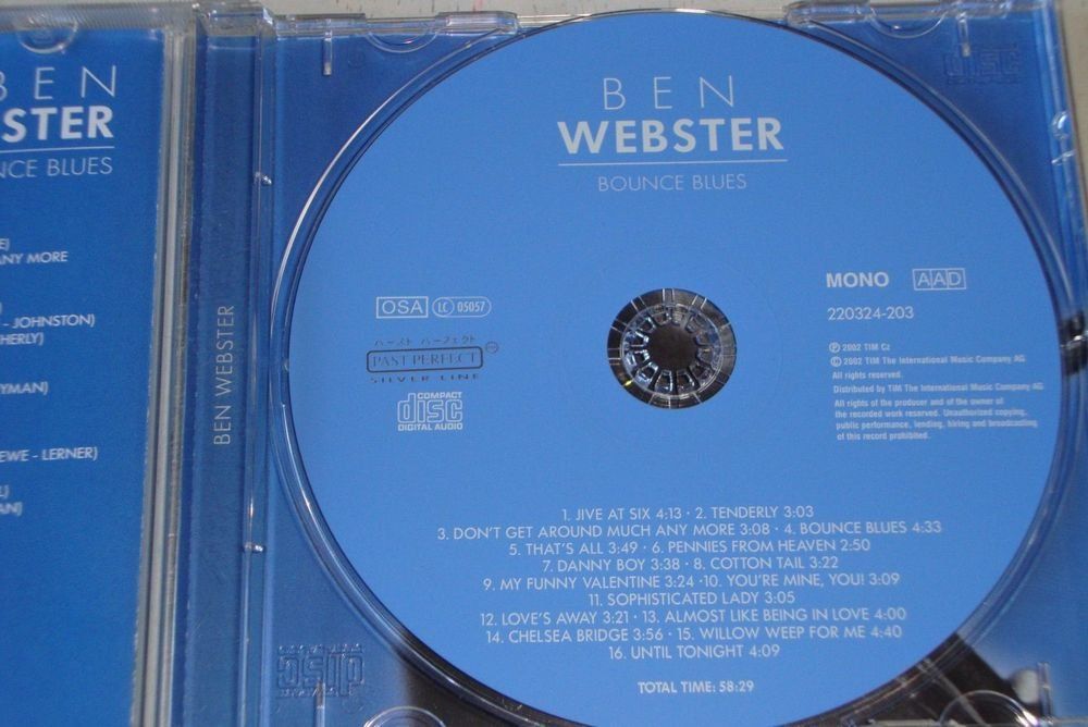 CDs: Harry "Sweets" Edison, Ben Webster, Herb Ellis, Ray Brown, – Gebraucht aus Unterbäch VS von Plasido 4