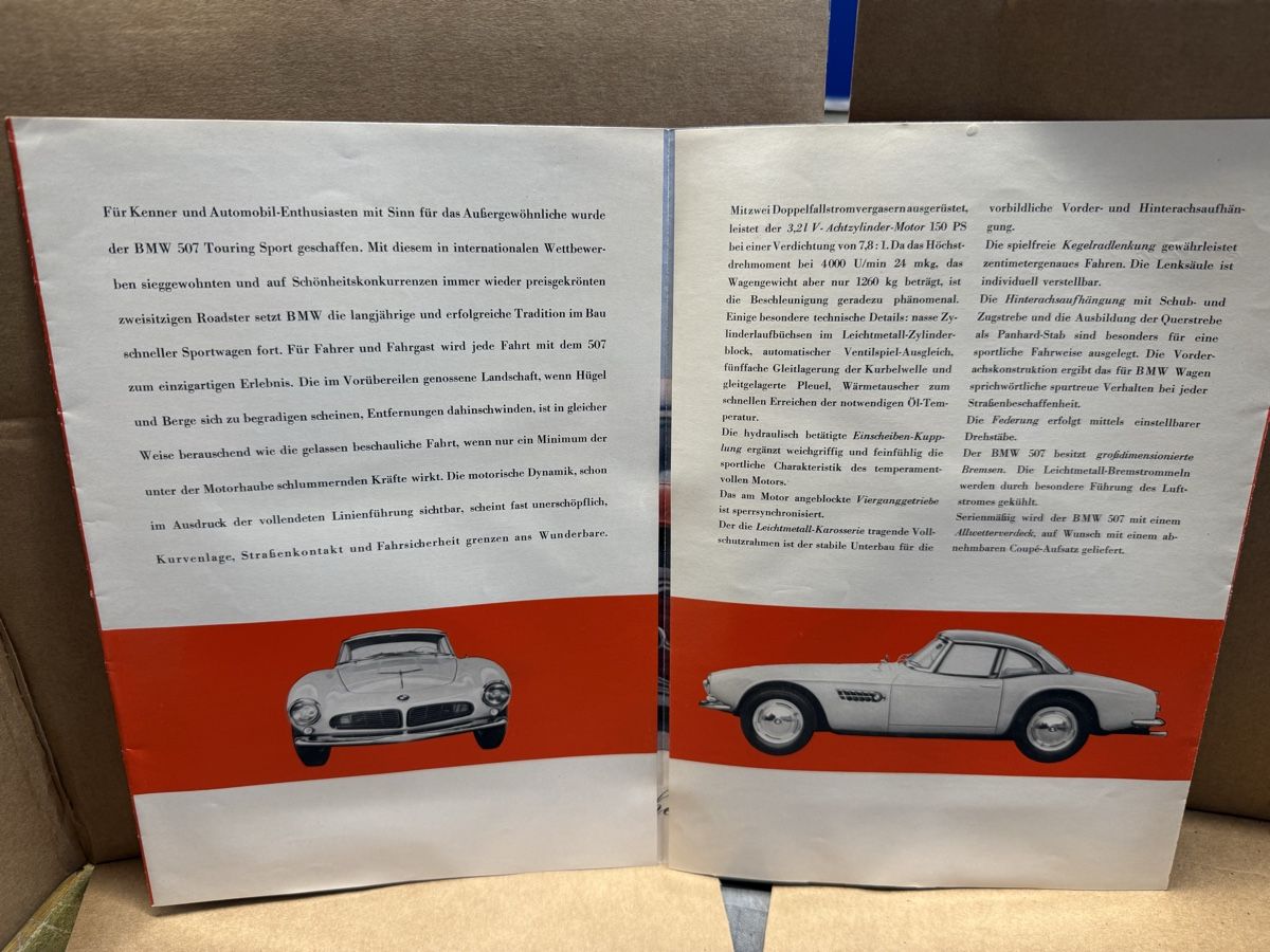 BMW Dokumente: BMW 507 Touring Sport Prospekt - – Gebraucht aus Russikon von Danielr5310