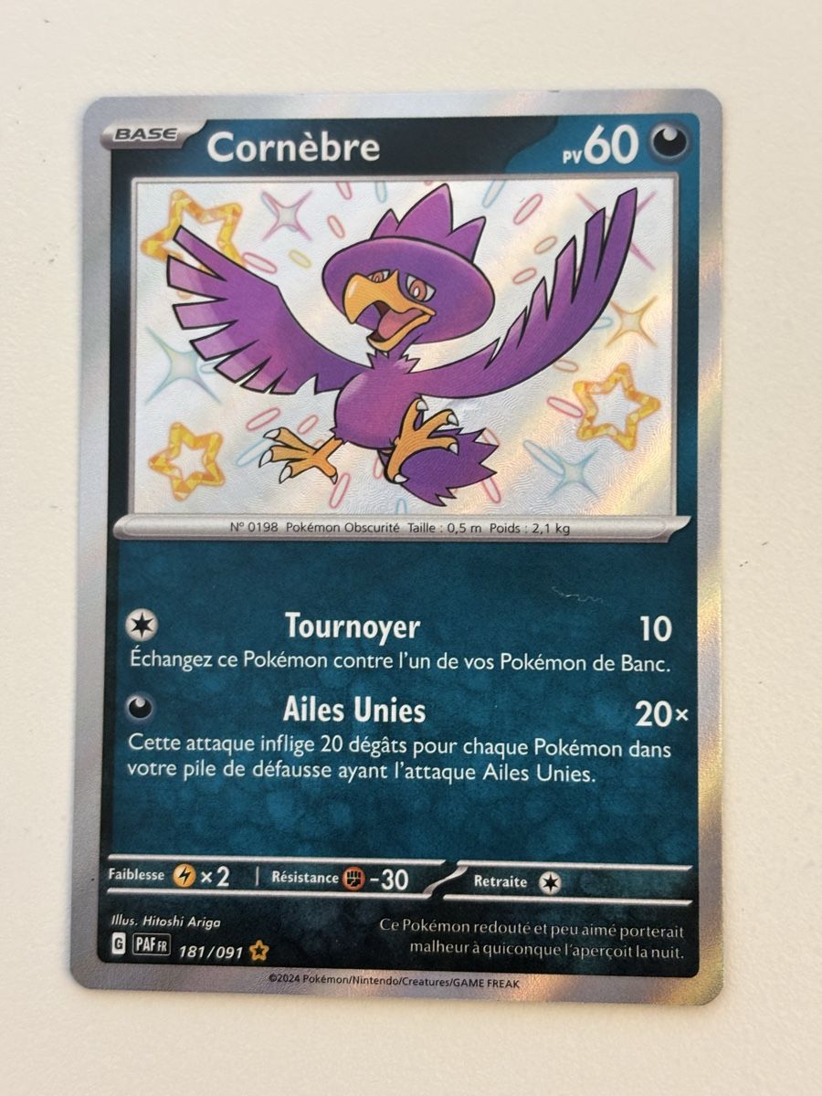 Pokémon Carte collezionabili: Carte Pokémon CORNEBRE paf 181 fr – Nuovo (secondo la descrizione) da lausanne venduto da helderj