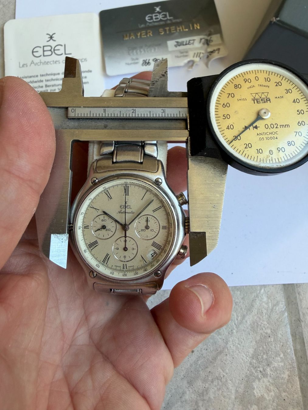 Ebel Montres: Ebel Automatic Chronograph – Défectueux à Worblaufen par chronyves 5
