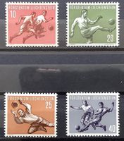 1954 Liechtenstein Sports I Satz ** Fussball ZNr.266-269