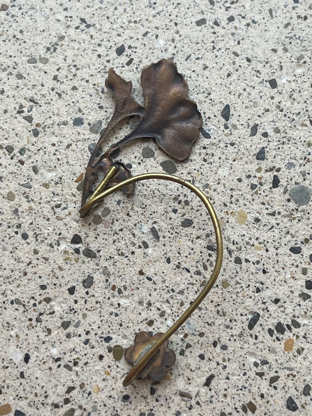 Orecchini pendenti & Orecchini a lobo: Ohrschmuck Gingko Blumen aus Bronze – Nuovo (secondo la descrizione) da Brütten venduto da Rod816 2