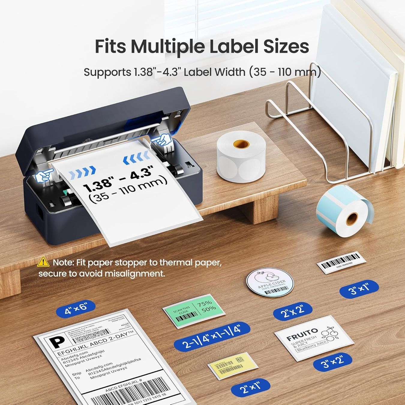 Stampanti: Bluetooth Thermo Etikettendrucker 4x6 Versandetiketten – Nuovo e nell'imballaggio originale da Suhr venduto da SchnapperCH 2