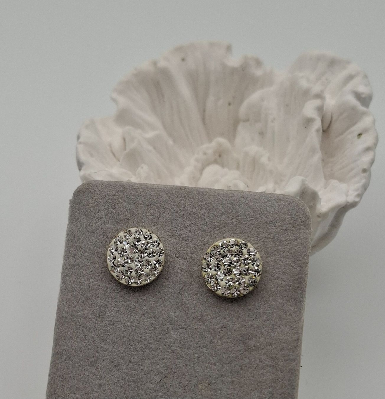 Orecchini pendenti & Orecchini a lobo: Ohrstecker rund Strass Silber 925 neuwertig – Usato da Kriens venduto da Wolly85