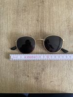 Coole Retro Sonnenbrille mit goldenem Rahmen, mit Case 😎